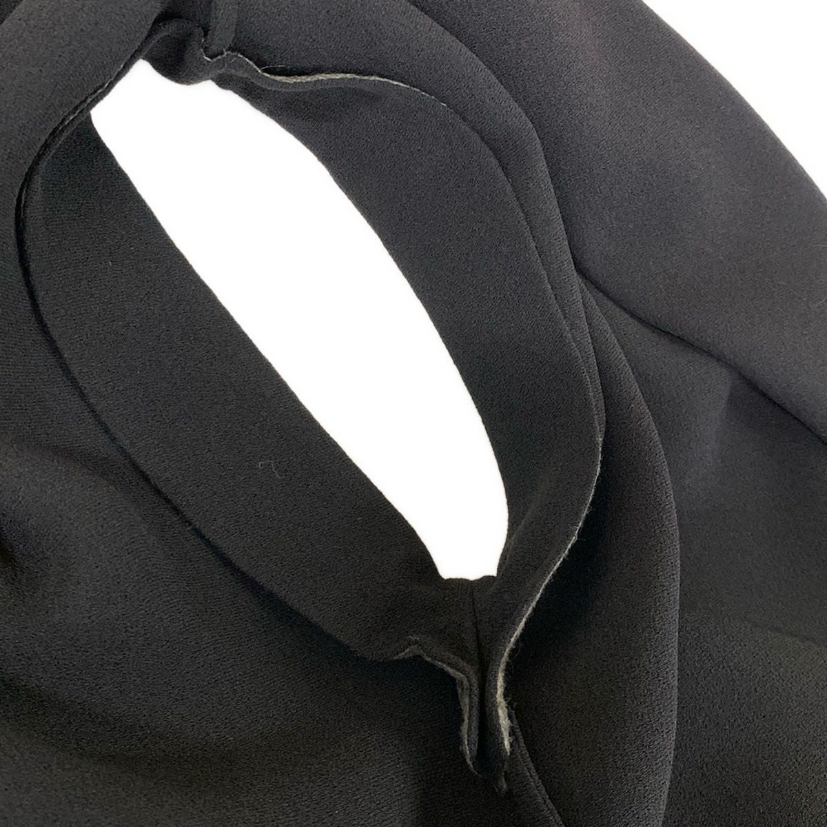 Hermes Vest 38 M Black Gold Tairokken Long Gilet Dress Silk — view 5