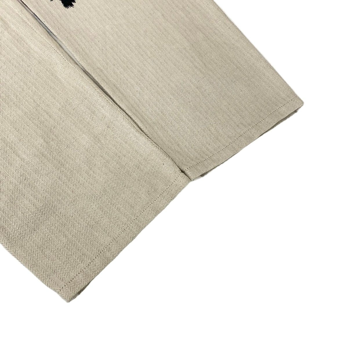 Hermes Pants 38 M Beige Multi Linen Blend 38 Kachina Pattern Hopi Cotton — view 5