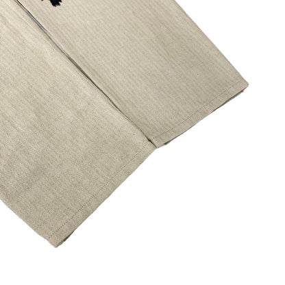 Hermes Pants 38 M Beige Multi Linen Blend 38 Kachina Pattern Hopi Cotton — view 5