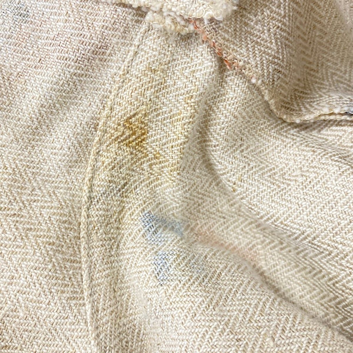 Hermes Pants 38 M Beige Multi Linen Blend 38 Kachina Pattern Hopi Cotton — view 9