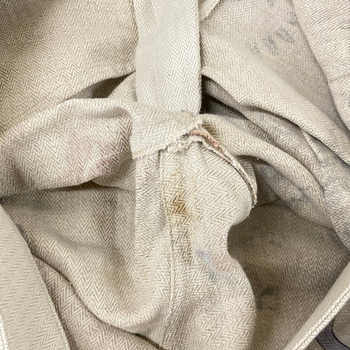 Hermes Pants 38 M Beige Multi Linen Blend 38 Kachina Pattern Hopi Cotton — view 7