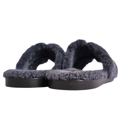 Hermes Izmir Sandals Shearling Shear — view 5