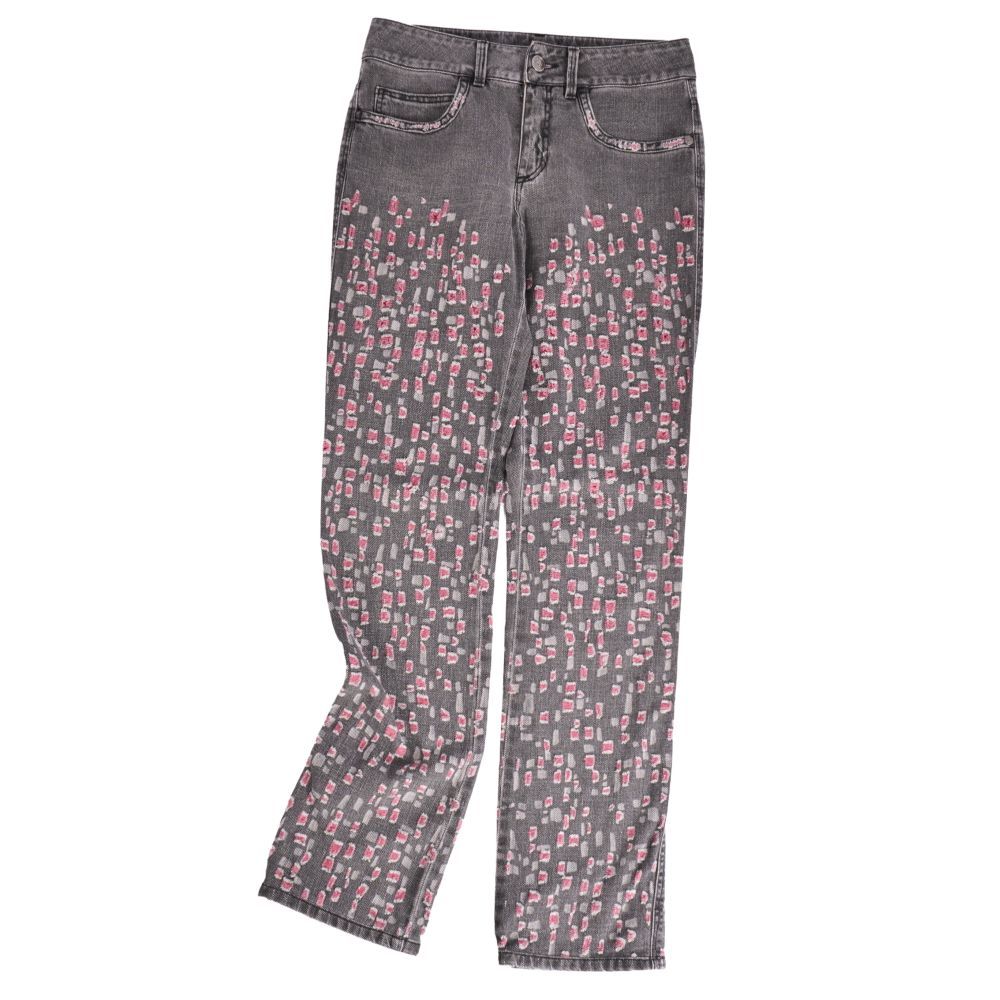 Chanel Pants Black Denim Distressed