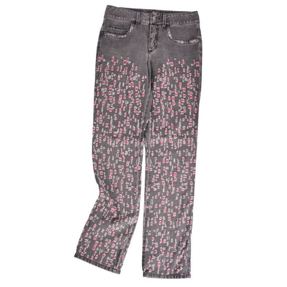Chanel Pants Black Denim Distressed