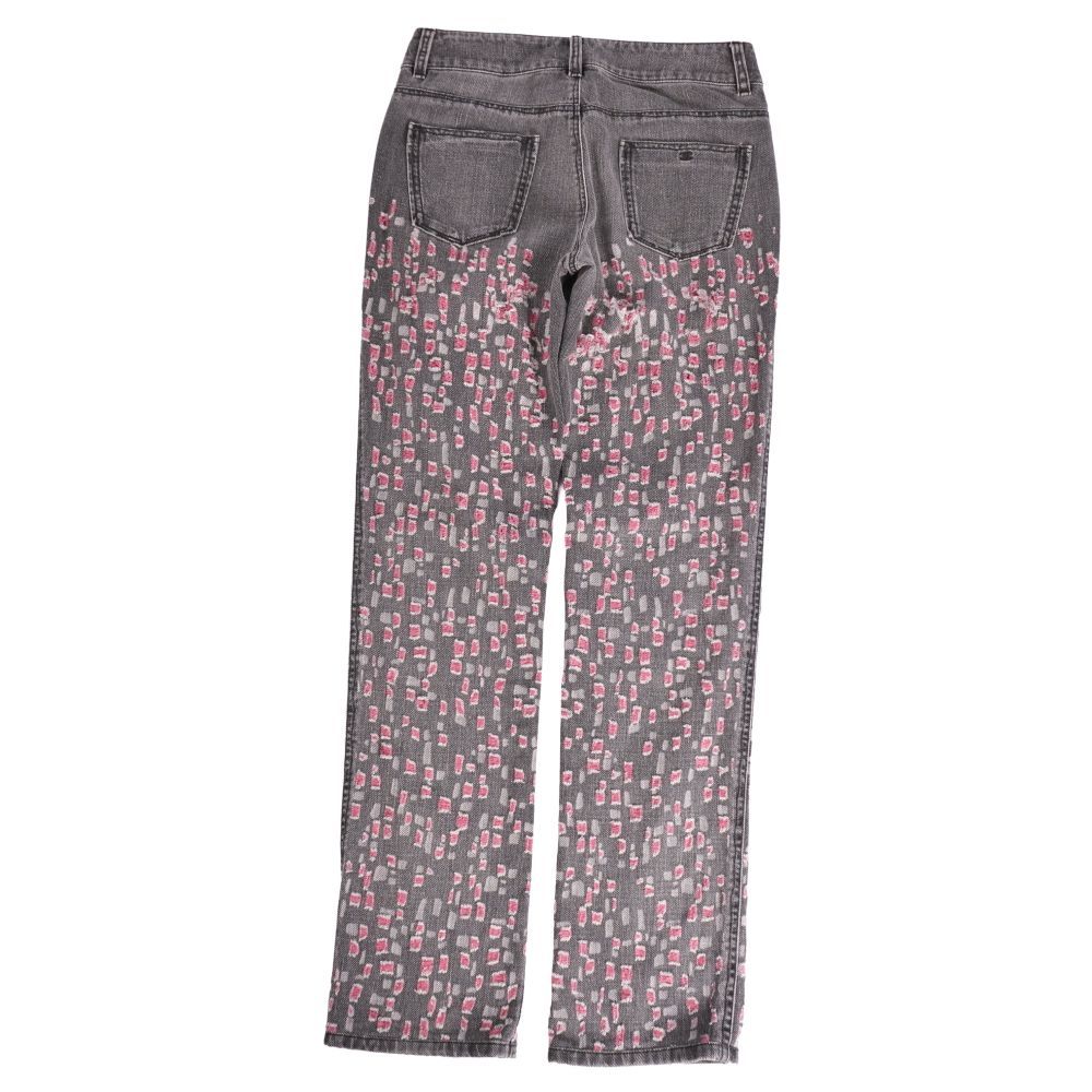 Chanel Pants Black Denim Distressed — view 4