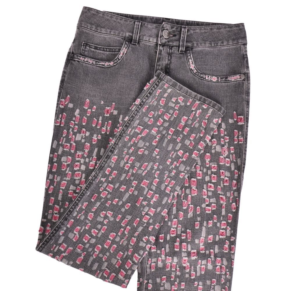 Chanel Pants Black Denim Distressed — view 3