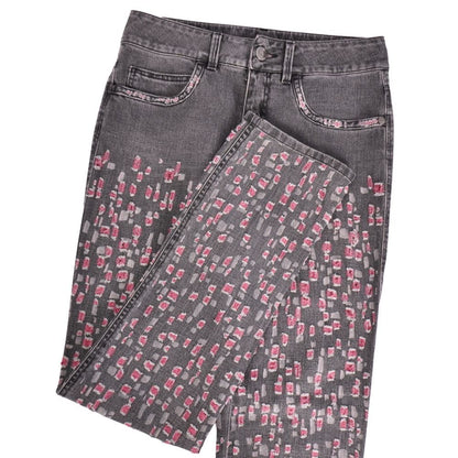 Chanel Pants Black Denim Distressed — view 3