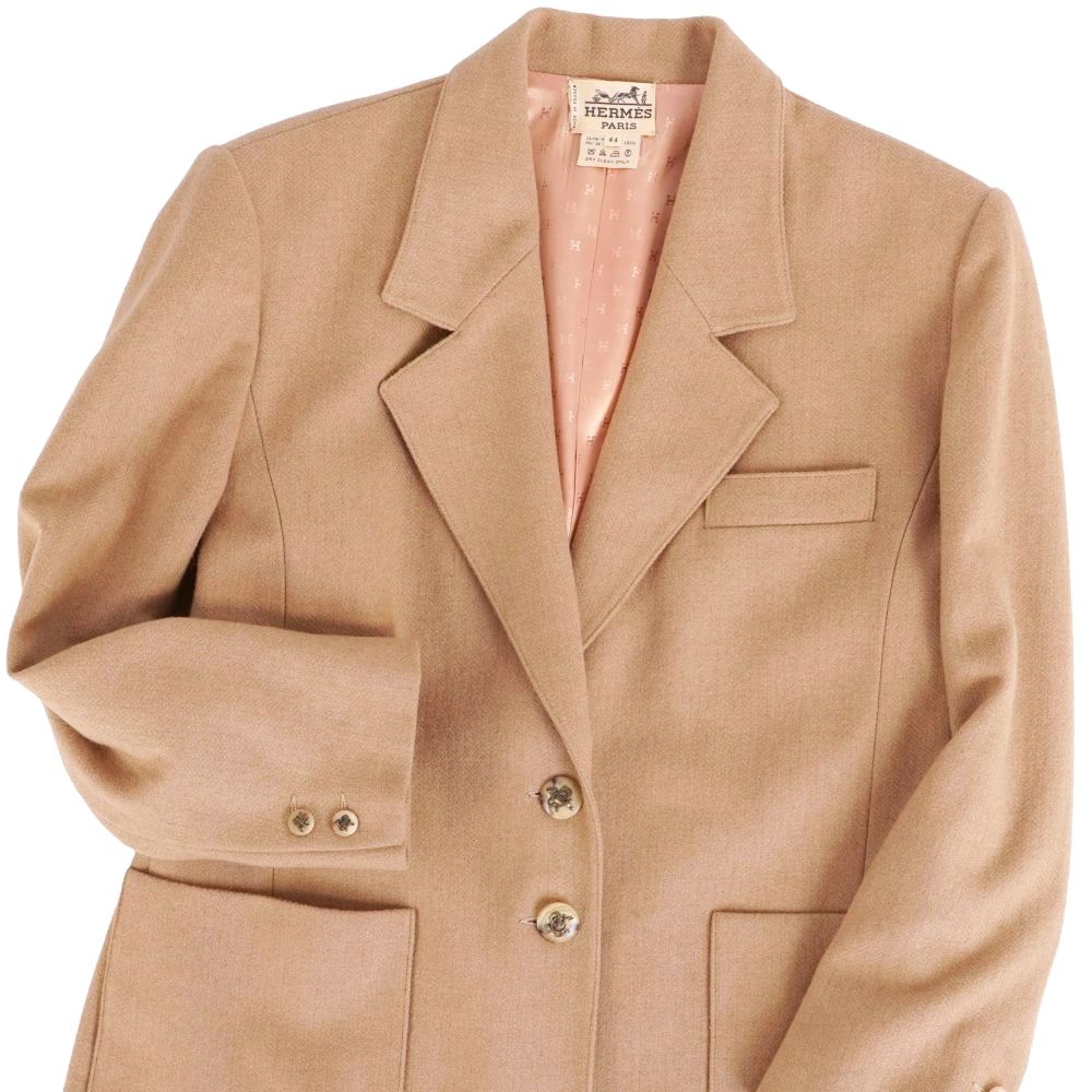 Hermes Vintage Jacket Tailored Camel Head — view 2