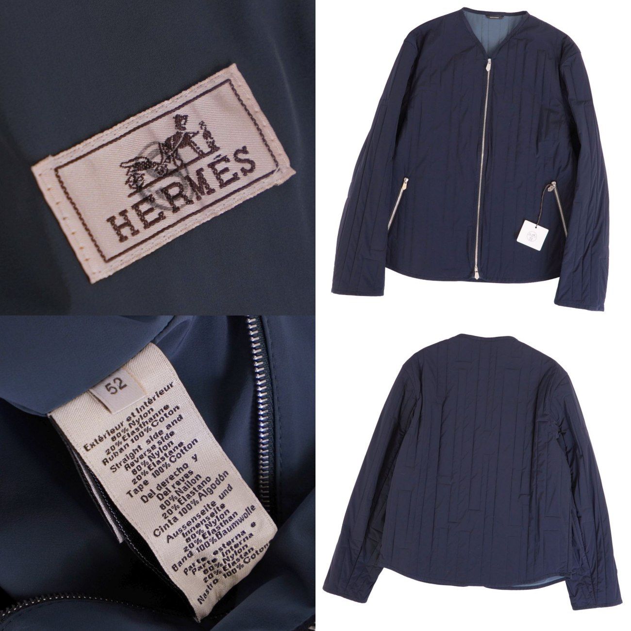 Hermes Jacket Navy — view 7