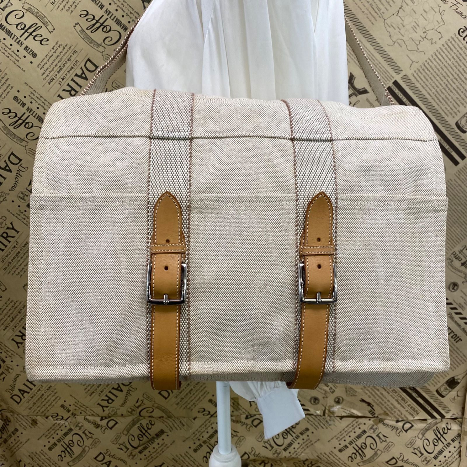Hermes Shoulder Bag Mother's Canvas Crossbody Business