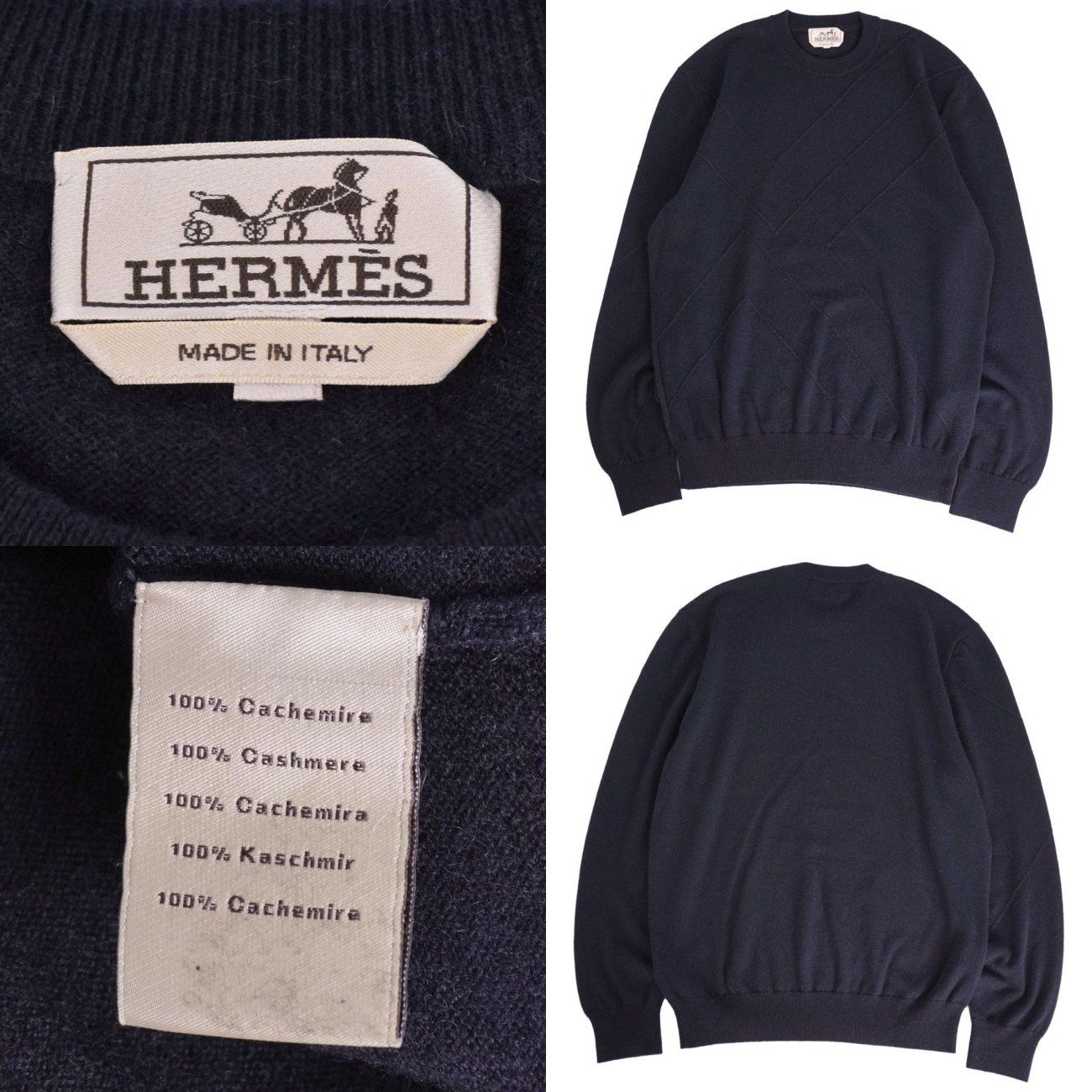 Hermes Knit Sweater Long Sleeve Cashmere — view 5