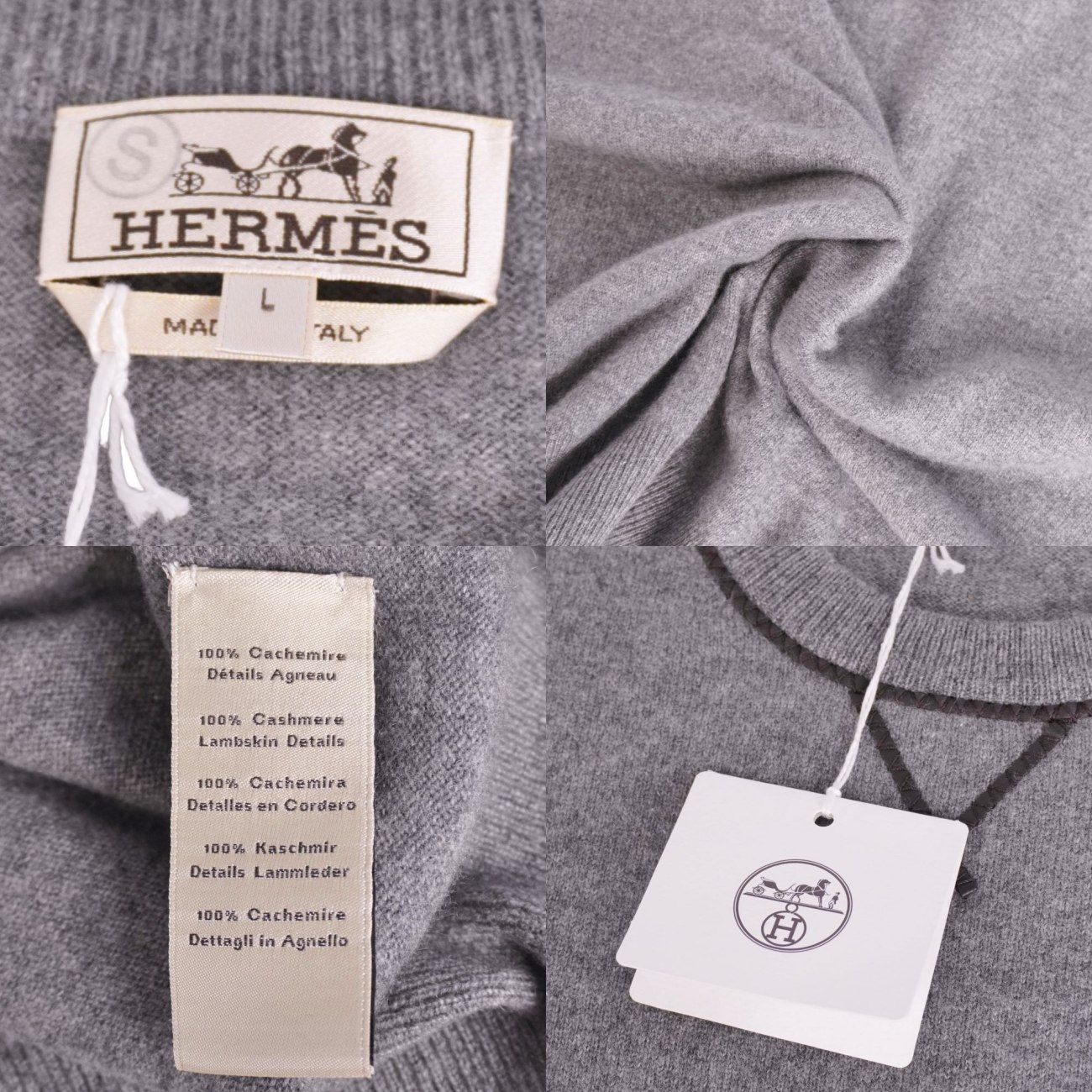 Hermes Knit Sweater Long Sleeve Cashmere — view 5