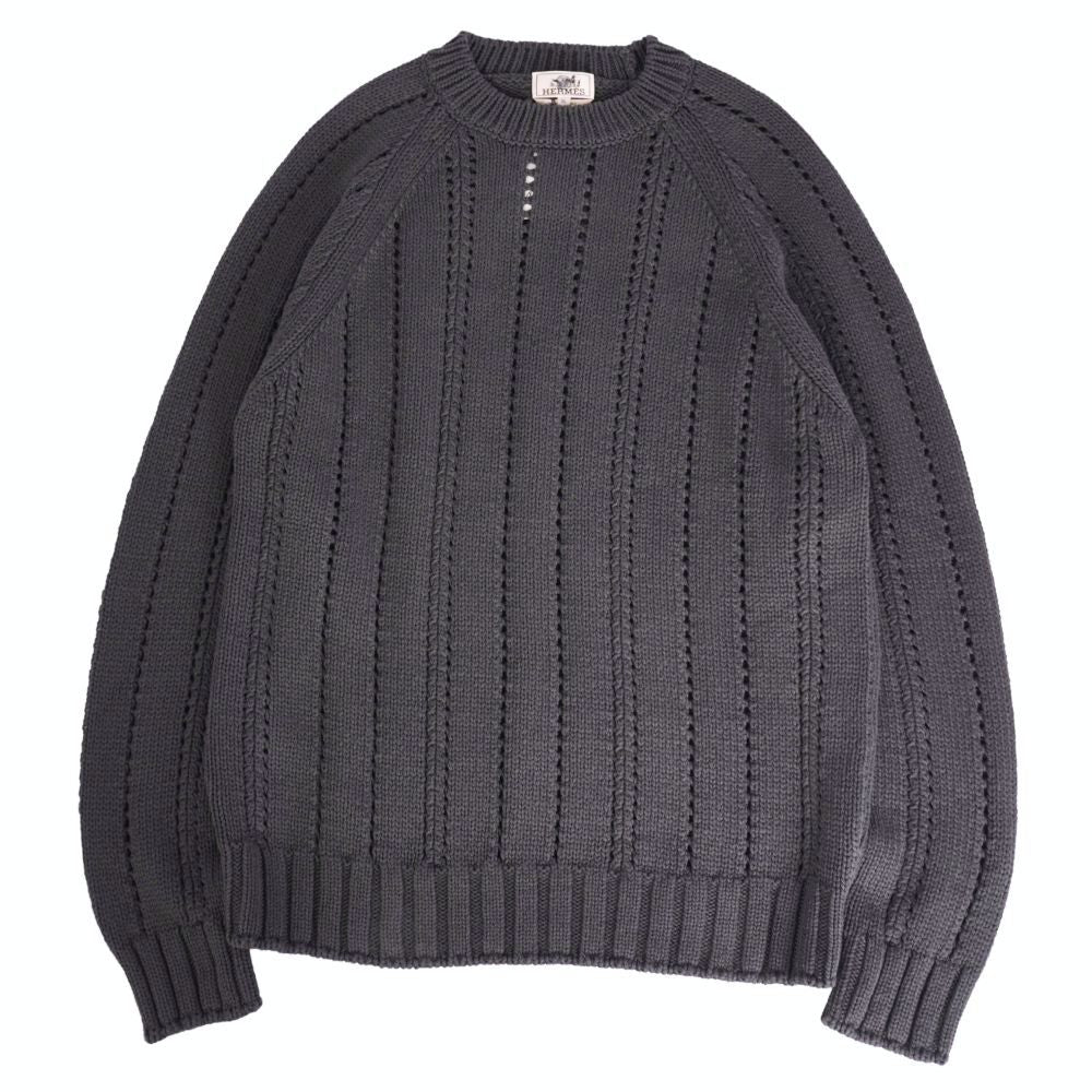 Hermes Knit Sweater Long Sleeve Cotton