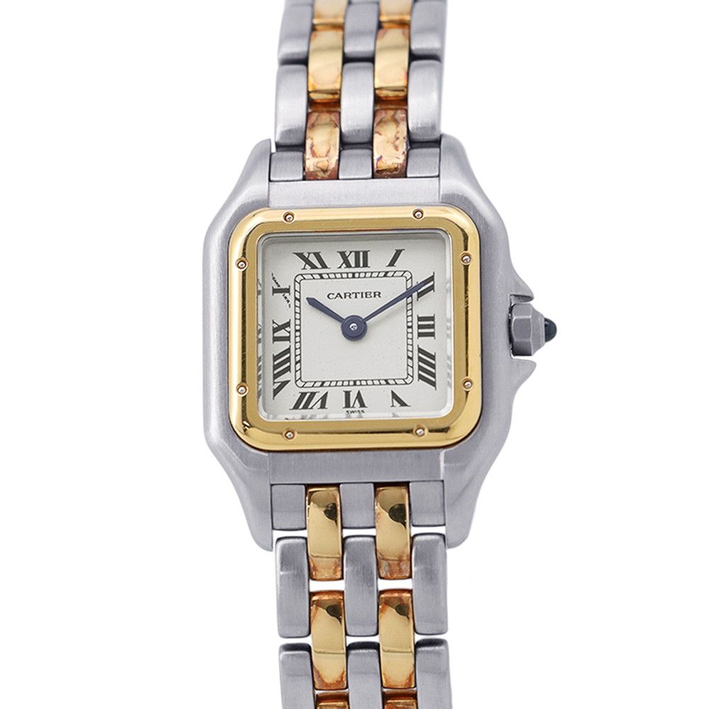 Cartier Panthere 2 Row SM Watch Ivory Dial Quartz