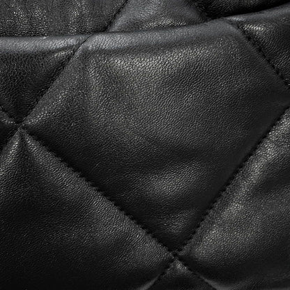 Chanel Chain Shoulder Bag 19 Flap CC Logo Lambskin Black — view 8