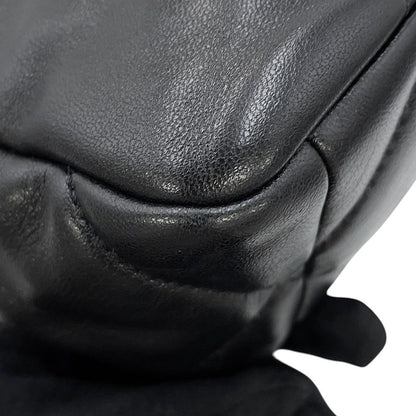 Chanel Chain Shoulder Bag 19 Flap CC Logo Lambskin Black — view 7