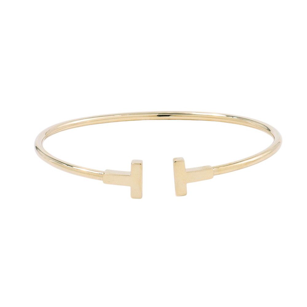 Tiffany & Co Bracelet T Wire 18k Yellow Gold Bangle