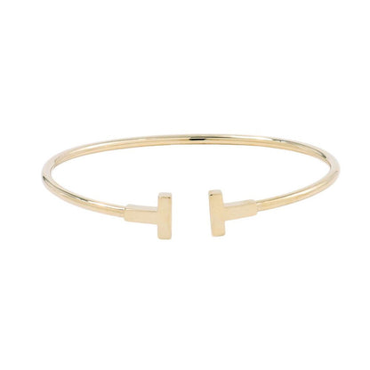 Tiffany & Co Bracelet T Wire 18k Yellow Gold Bangle