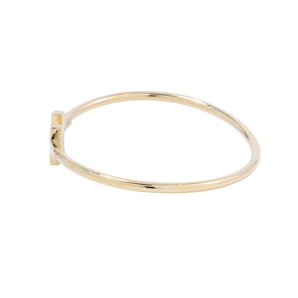 Tiffany & Co Bracelet T Wire 18k Yellow Gold Bangle — view 2