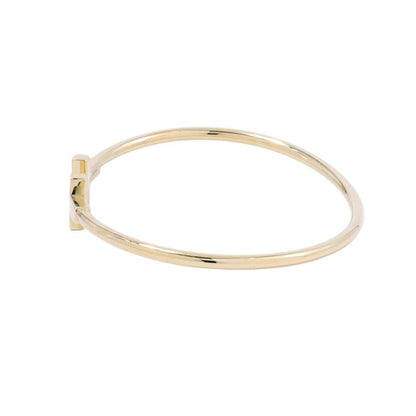 Tiffany & Co Bracelet T Wire 18k Yellow Gold Bangle — view 2