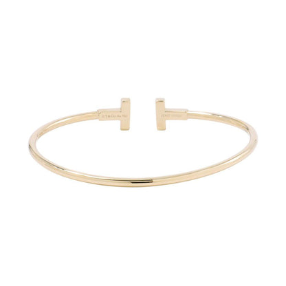 Tiffany & Co Bracelet T Wire 18k Yellow Gold Bangle — view 3