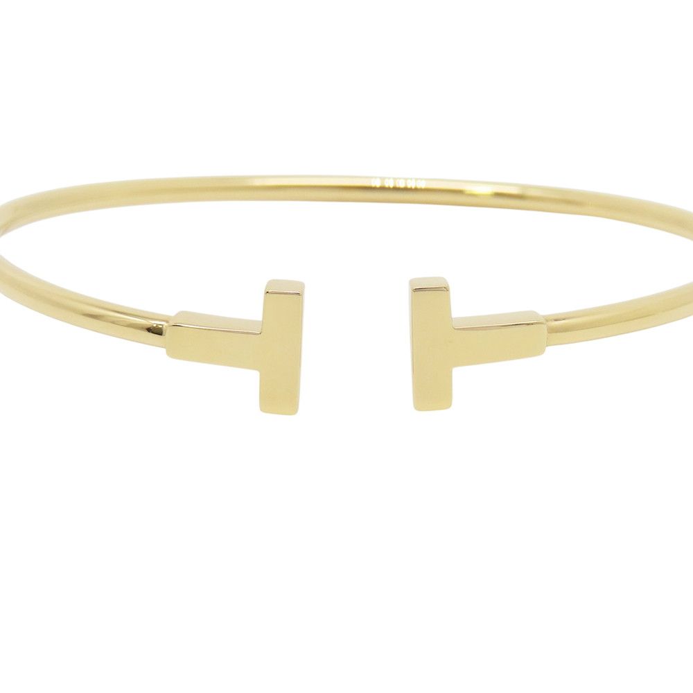 Tiffany & Co Bracelet T Wire 18k Yellow Gold Bangle — view 6