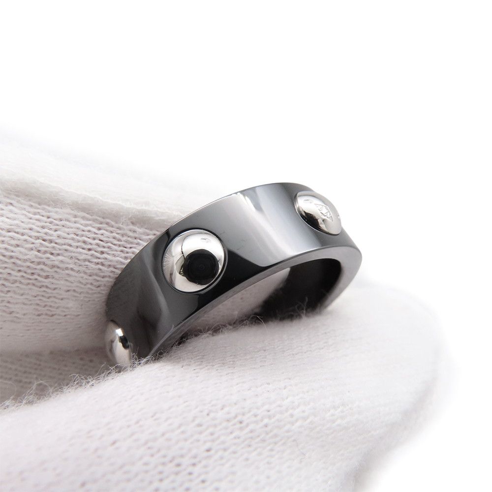 Louis Vuitton Ring Petite Bague Diamond Black Ceramic — view 5
