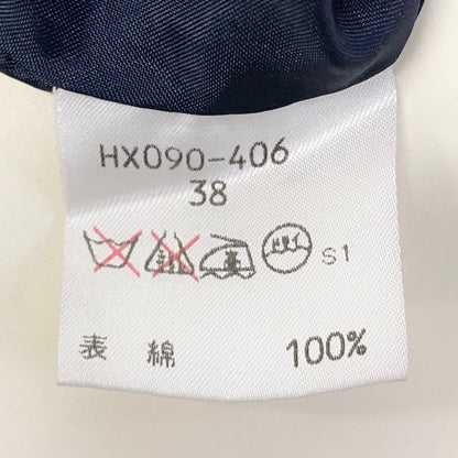 Saint Laurent Retro Dress Shirt Dot Pattern Polka Dot 38 Navy Cotton — view 7
