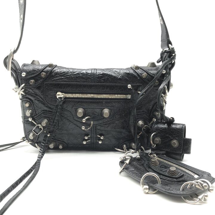Balenciaga le Cagole Shoulder Bag Black Purse