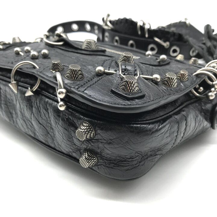 Balenciaga le Cagole Shoulder Bag Black Purse — view 6