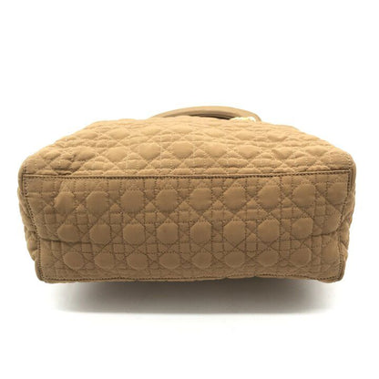 Dior Lady Cannage Nylon Hand Purse Brown — view 4