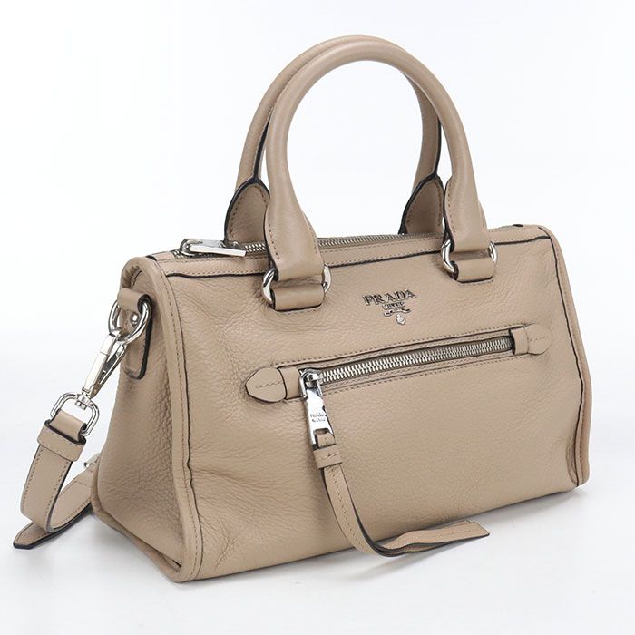 Prada 2-Way Handbag Leather