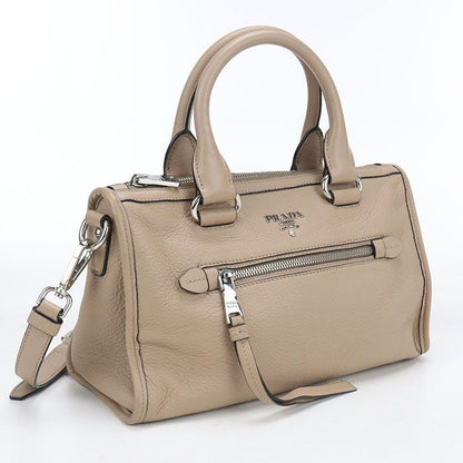 Prada 2-Way Handbag Leather