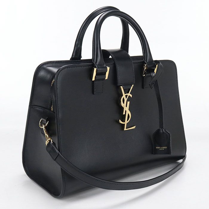 Saint Laurent Baby Cabas 2-Way Handbag Leather