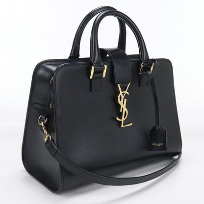 Saint Laurent Baby Cabas 2-Way Handbag Leather