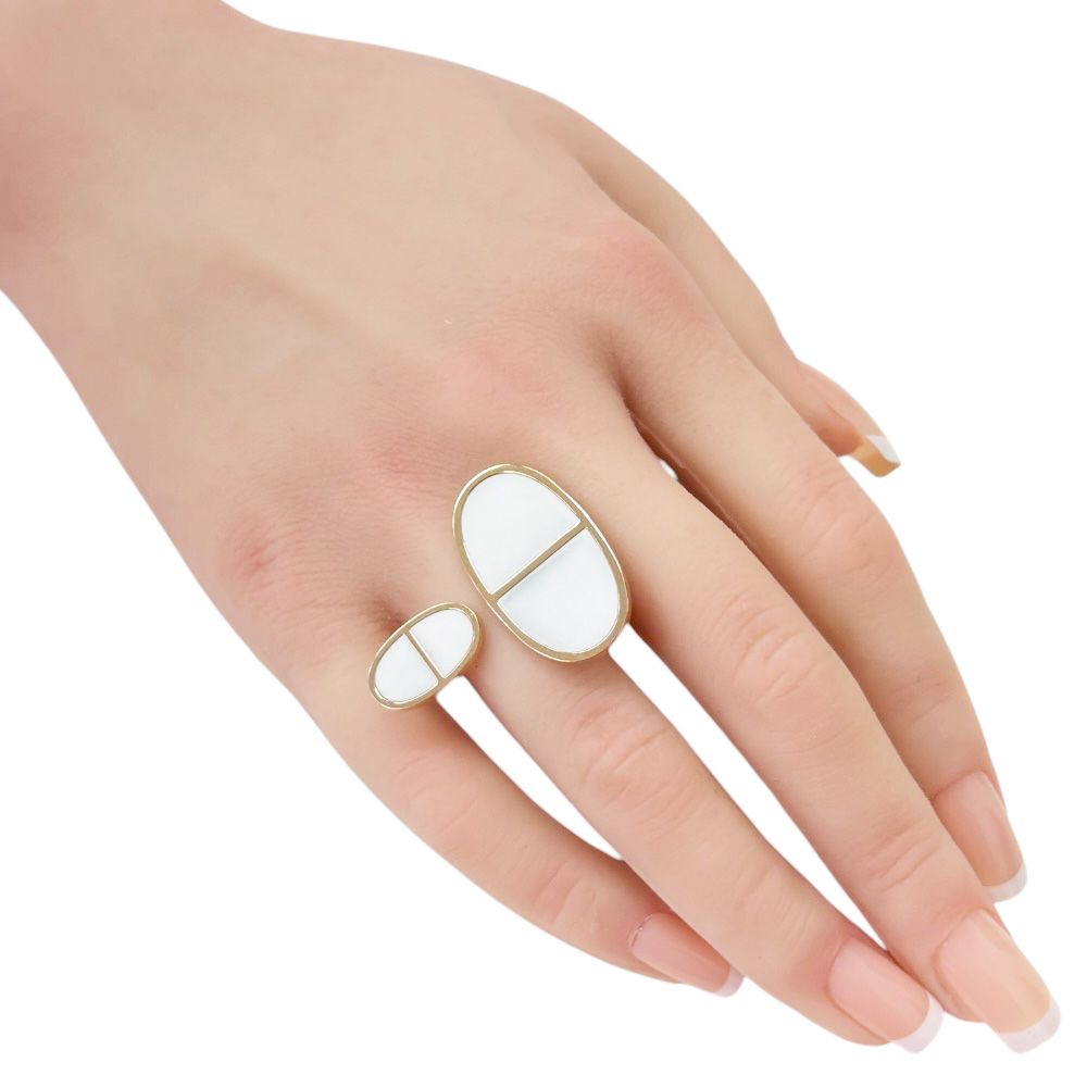 Hermes Chaine D'ancre Verso Ring 18k Gold — view 2
