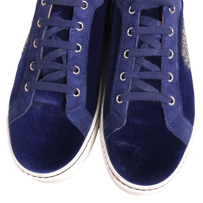 Hermes Sneakers Lace Up Low Cut Velvet — view 3