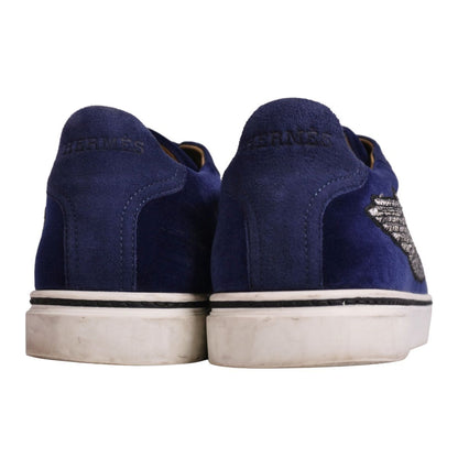 Hermes Sneakers Lace Up Low Cut Velvet — view 5