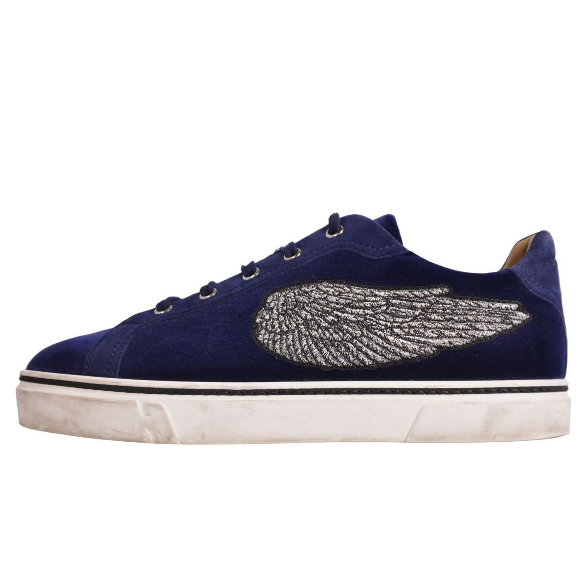 Hermes Sneakers Lace Up Low Cut Velvet — view 7
