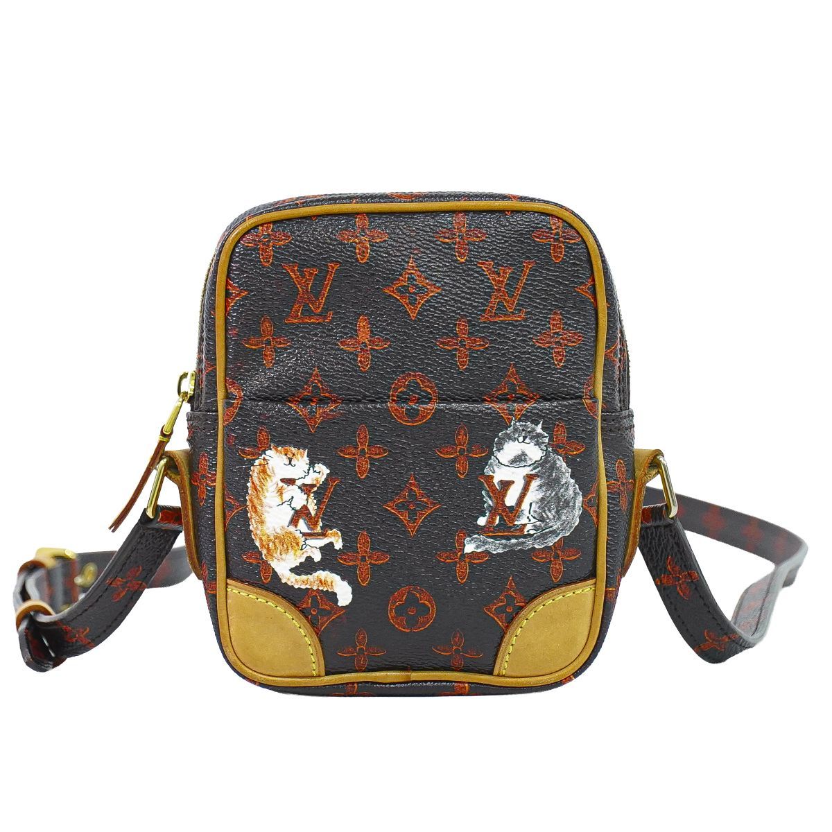 Louis Vuitton LV Panam Set Monogram Small Shoulder Bag Pochette Brown