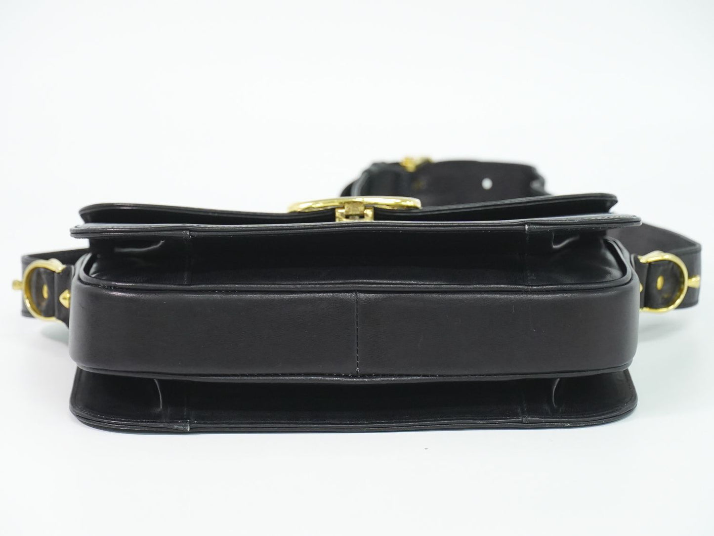 Celine Carriage Shoulder Bag Leather Black — view 3