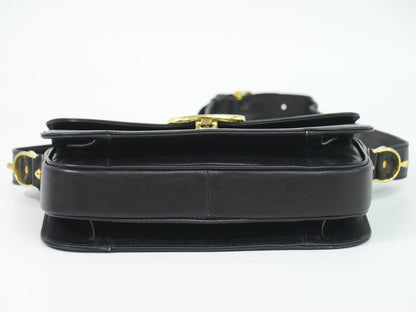 Celine Carriage Shoulder Bag Leather Black — view 3