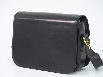 Celine Carriage Shoulder Bag Leather Black — view 2