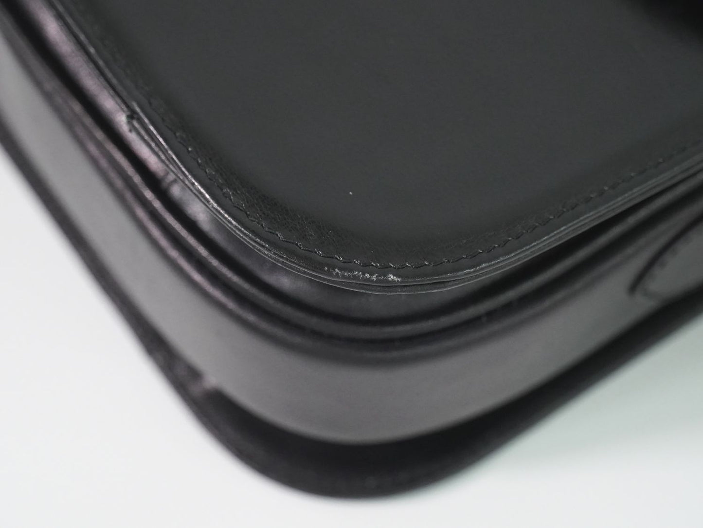 Celine Carriage Shoulder Bag Leather Black — view 7