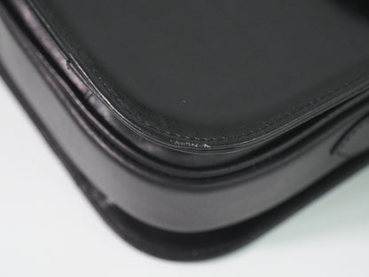 Celine Carriage Shoulder Bag Leather Black — view 7