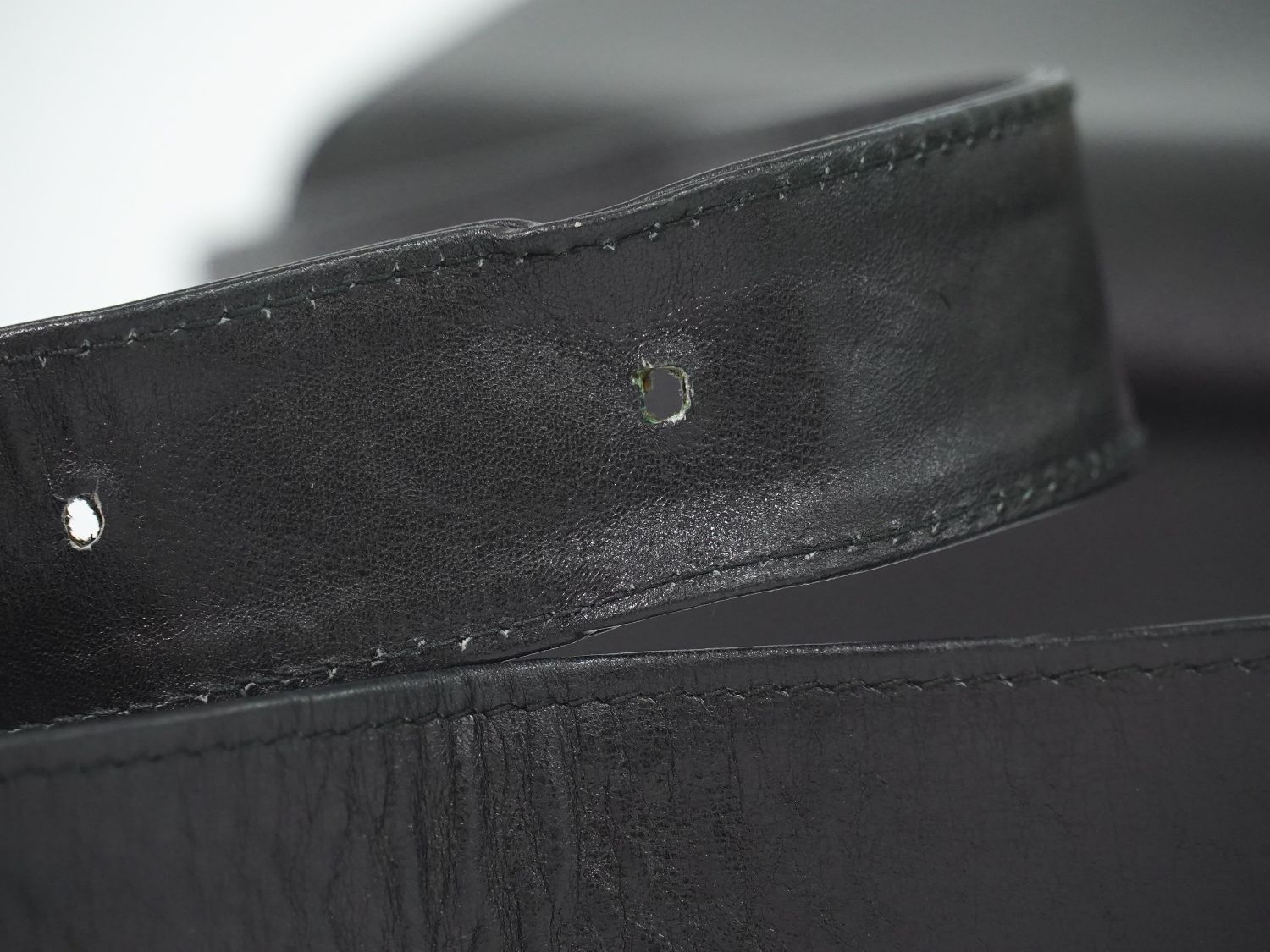 Celine Carriage Shoulder Bag Leather Black — view 5