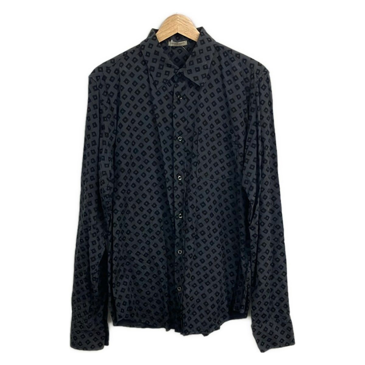 Bottega Veneta Long Sleeve Shirt 50 M Dark Gray Black
