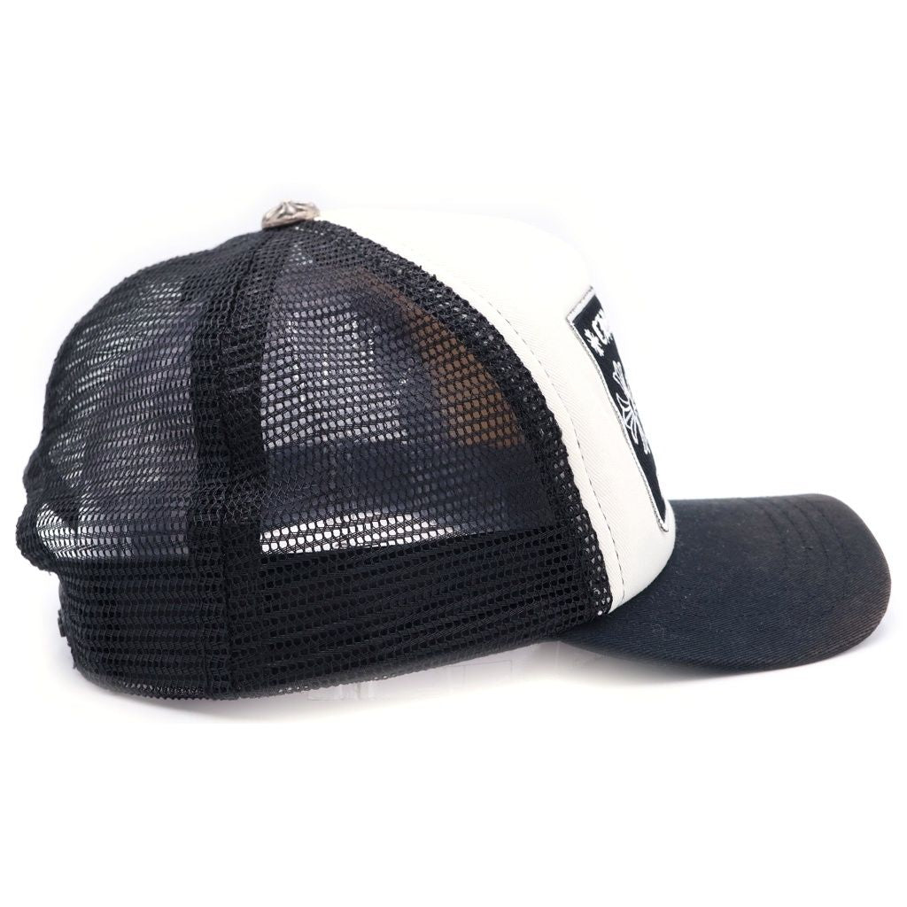 Chrome Hearts Trucker Cap Mesh Cap White Black — view 3
