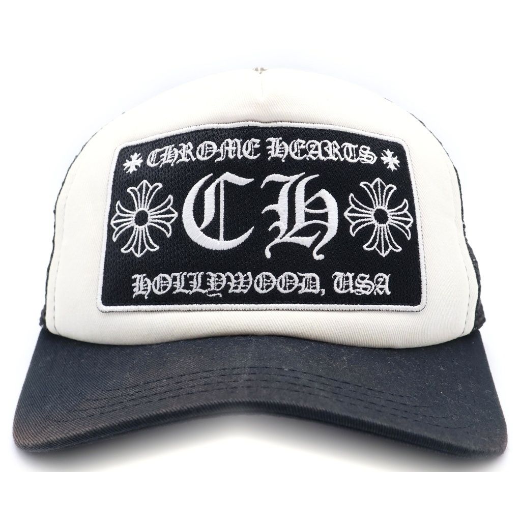 Chrome Hearts Trucker Cap Mesh Cap White Black — view 4