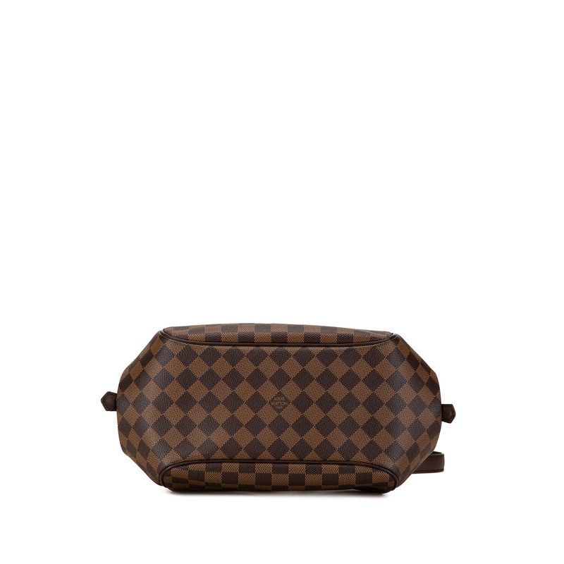 Louis Vuitton Damier Belem Shoulder Bag Brown Leather — view 4